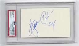 Walter Payton Signed AUTO 3x5 card Bears NFL HOF – PSA/DNA