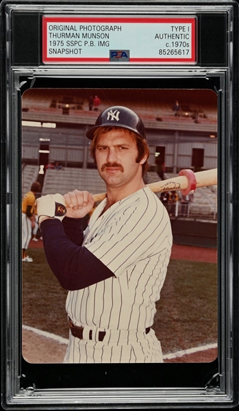 Thurman Munson 1975 SSPC Baseball Card #5 Image Original TYPE 1 Photo PSA/DNA 