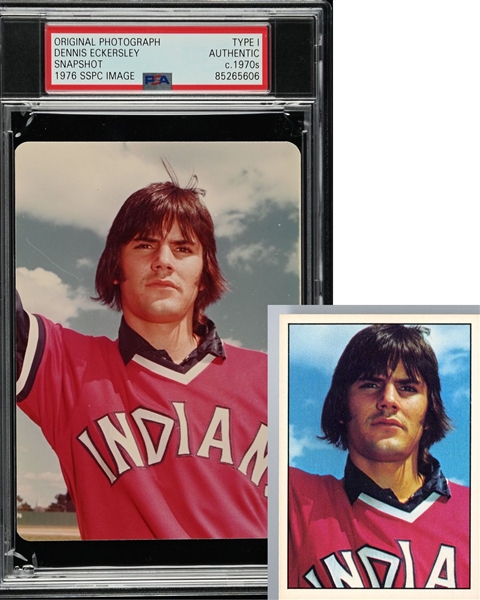 Dennis Eckersley 1975 SSPC Baseball #506 Rookie Card Image Original TYPE 1 Photo PSA/DNA 