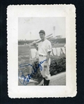 Babe Dahlgren Signed AUTO snapshot TYPE 1 photo 1947 Baltimore Orioles