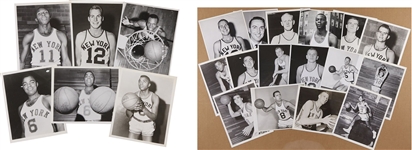 1950s-60s New York Knicks Original Type I Photo Monster Collection Used for Yearbook and Program Photos