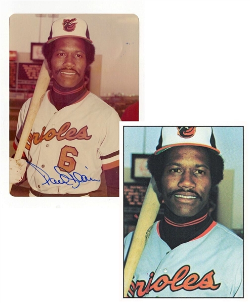Paul Blair 1975 SSPC #395 Baseball Card Image SIGNED AUTO Original TYPE 1 Photo