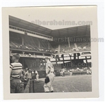 Carl Erskine Talks to Fans Brooklyn Dodgers Ebbets Field on Tommy Lasorda’s 1954 Debut Original TYPE 1 Photo Snapshot
