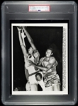 1959 Wilt Chamberlain 2nd Career NBA Game Home Debut vs. HOFer NBA Pioneer Earl Lloyd Pistons Original TYPE III Photo PSA/DNA 