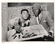 1964 Cassius Clay & Stepin Fetchit Unlikely Friendship Original TYPE III Photo 
