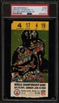 1968 Super Bowl II 2 Ticket Stub Green Bay Packers v Oakland Raiders Bart Starr MVP PSA 4