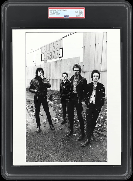1977 The Clash Type I Original Photo Visit Belfast Before Historic Tour Was Canceled PSA/DNA