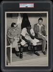 1948-49 Satchel Paige Rookie-Era Giving an Interview in the Dugout Original TYPE I photo PSA/DNA