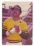 Reggie Jackson Circa 1974-75 Oakland A’s at Shea Stadium Original Snapshot TYPE I photo