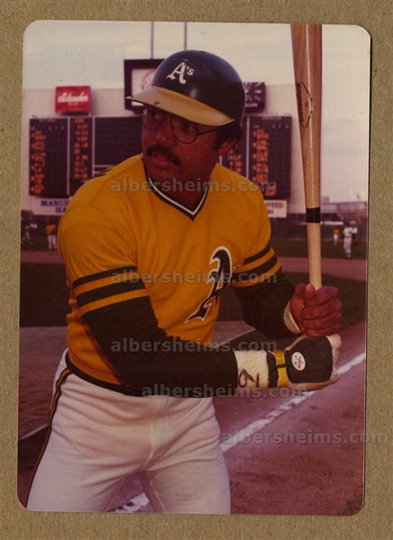 Reggie Jackson Circa 1974-75 Oakland A’s at Shea Stadium Original Snapshot TYPE I photo #B