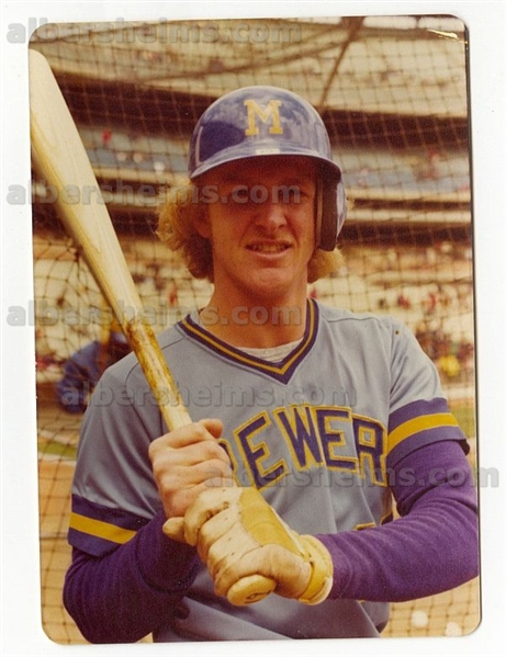 Robin Yount Rookie Era Circa 1974-75 Milwaukee Brewers Original Snapshot TYPE I photo 