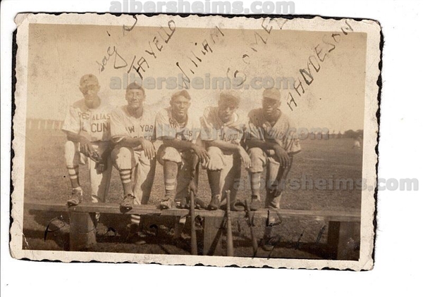 1940s Negro League Baseball New York Cubans Original Snapshot TYPE I Photo