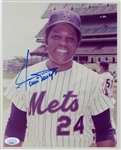 Willie Mays New York Mets Signed AUTO Original TYPE I Photo JSA COA