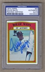 1972 Topps #50 Willie Mays Signed AUTO PSA/DNA baseball card