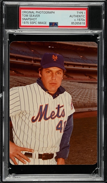 Tom Seaver 1975 SSPC Baseball Card #551 Image Original TYPE 1 Photo PSA/DNA 