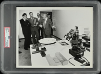 1992 Bill Gates Microsoft Founder Checks Out New Tech Original TYPE I Photo PSA/DNA