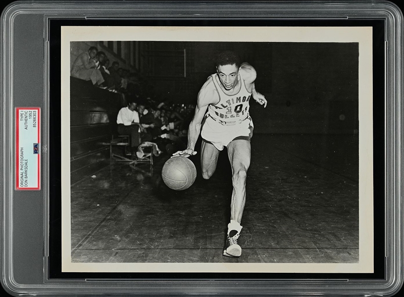 1952 Don Barksdale 1st Black NBA All-Star 1948 Olympian Original TYPE I photo Rookie Shot PSA/DNA