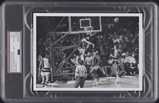 1970-71 Lew Alcindor Bucks vs Bullets Wes Unseld Original TYPE 1 Photo PSA/DNA