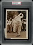 1938 Bobby Jones Showing off his Legendary Swing Original TYPE I Photo PSA/DNA