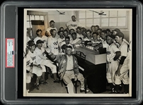 1947 Brooklyn Dodgers Celebrate Winning the NL Pennant with Dan Bankhead Original TYPE I photo PSA/DNA