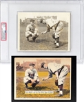 Honus Wagner & Arky Vaughan Original TYPE I photo Image Used for 1936 R312 National Chicle Baseball Card PSA/DNA 