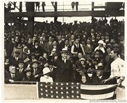 President Calvin Coolidge Throws Out First Pitch of 1924 World Series Vintage Press Photo