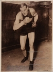 1915 Heavyweight Contender Fred Fulton Set to Fight Jess Willard Original TYPE I Photo