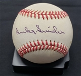 Duke Snider Single Signed AUTO ONL Baseball HOF Brooklyn L.A. Dodgers JSA COA