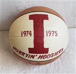 1974–75 Indiana Hoosiers Team Signed Basketball #1 Coaches Poll #3 AP 31-1 Big 10 Champs