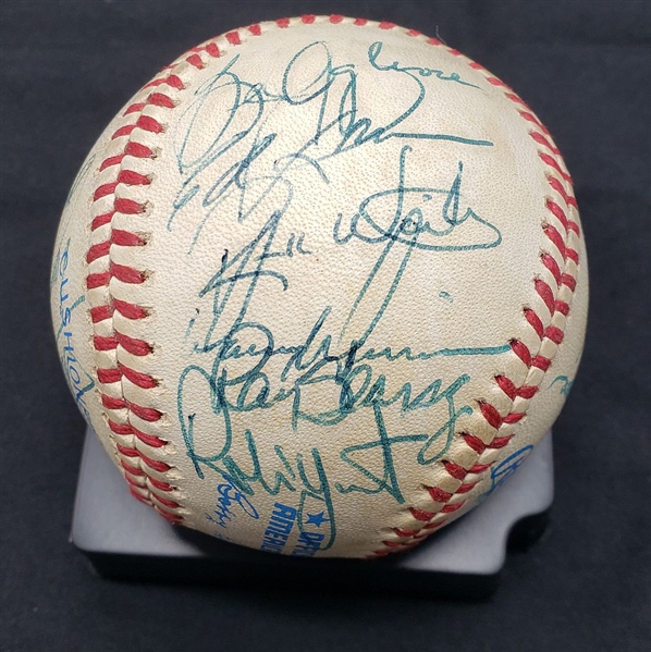 1985 Milwaukee Brewers Team Signed AUTO American League  Baseball /w 24 sigs