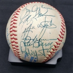 1985 Milwaukee Brewers Team Signed AUTO American League  Baseball /w 24 sigs