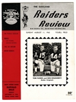  1963 Oakland Raiders vs. Denver Broncos AFL football program 8/11