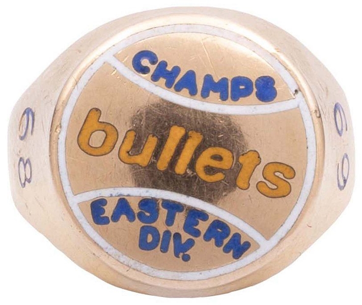 1968-69 Baltimore Bullets NBA Eastern Division Championship Ring