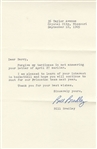 Bill Bradley Basketball HOF Pre-Rookie Typed Letter Signed from 1965 Princeton NY Knicks