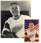 Terry Sawchuk Original TYPE I photo Image Used for his 1963-64 Parkhurst Hockey Card