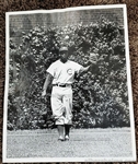 1961 Ernie Banks Makes his Debut in the Outfield Original TYPE I Photo