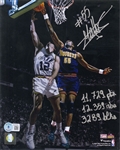 Dikembe Mutombo Signed AUTO Photo with Special Inscriptions Basketball HOF Beckett Witnessed