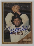 1962 Topps #505 Juan Marichal Signed AUTO baseball card SF Giants HOF