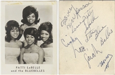 Patti LaBelle & the Bluebelles Signed AUTO Vintage 1960s Photo 