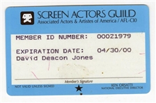 Deacon Jones Screen Actors Guild SAG Membership Card Pass Pro FB HOF Family LOA