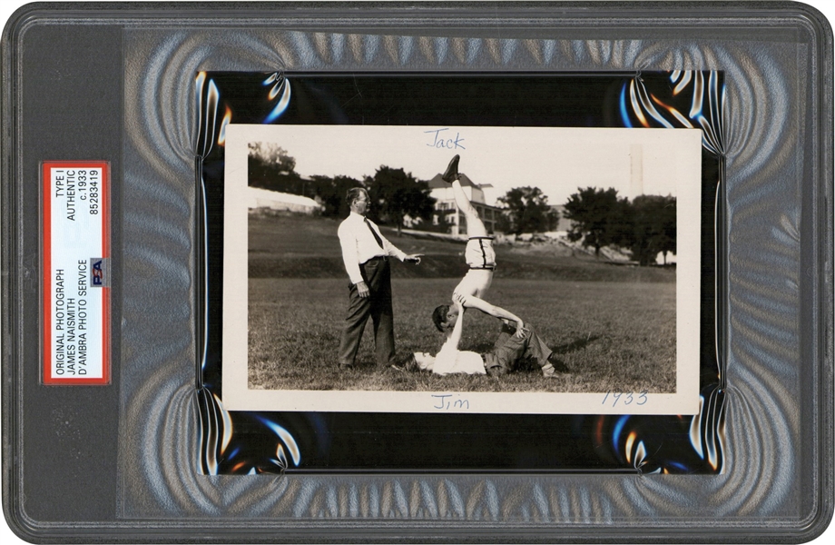 James Naismith  “Inventor of Basketball” Circa 1933 Original TYPE I Photo PSA/DNA 