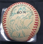 1985 Atlanta Braves Team Signed AUTO National League Baseball  /w 26 sigs