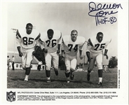  Deacon Jones L.A. Rams Signed AUTO Fearsome Foursome Photo Pro Football HOF