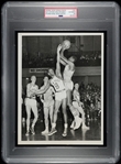 1956 HOFers – Nat Sweetwater Clifton 1st African American to Sign NBA Contract vs Walter Dukes 1953 NBA #1 Pick Original TYPE I Photo PSA/DNA