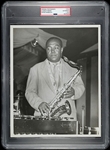 Charlie Parker 1953 at Bandbox Jazz Club NYC Silver Gelatin Popsie Original TYPE I Photo PSA/DNA