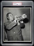 Louis Armstrong 1952 at the Paramount Theater Silver Gelatin Original TYPE I Photo by Popsie PSA/DNA