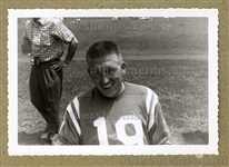 Johnny Unitas Baltimore Colts Smiling in Training Camp Late 1950’s Original TYPE I Photo 