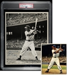 1949 Larry Doby Signed AUTO Original TYPE I Photo Used for his 1950 & 1951 Bowman  Baseball Cards PSA/DNA & JSA LOA - COA