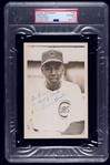 Ernie Banks Chicago Cubs HOFer Major League Debut September 1953 Original Signed AUTO TYPE I Photo by George Brace PSA/DNA LOA