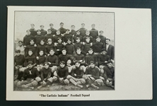 1906 Carlisle Indians Football Team Original Real Photo Postcard – Historical!!!!